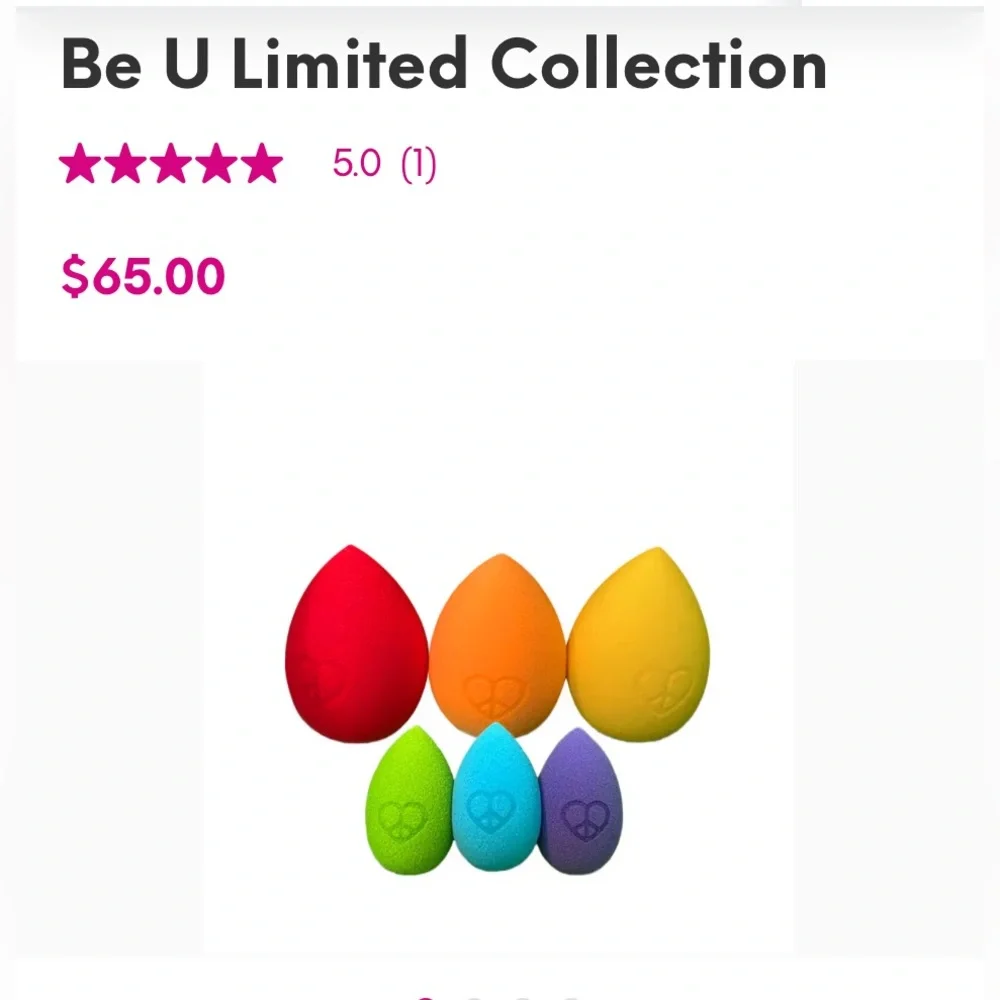 UVÉ BEAUTY Be U Limited Collection Makeup Blenders Pride Edition New in Box $65